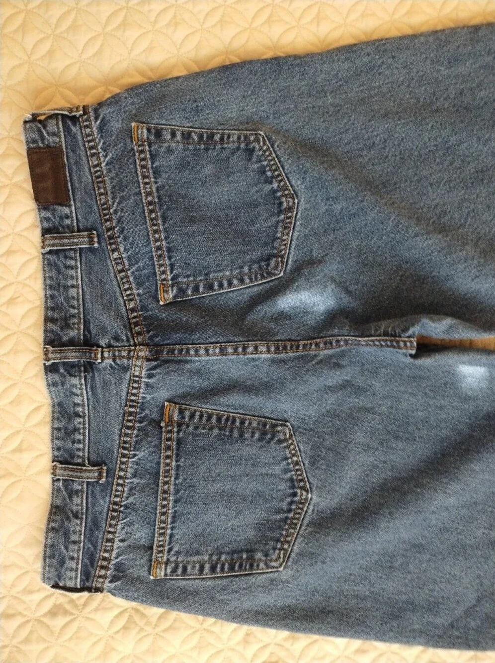 Lands End 90s Vintage Relaxed Fit Jeans Medium Wash